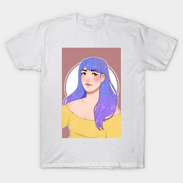 Girl Portrait 1 T-Shirt by elliotink